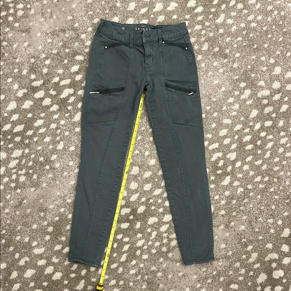 White House Black Market Green Skinny Jeans